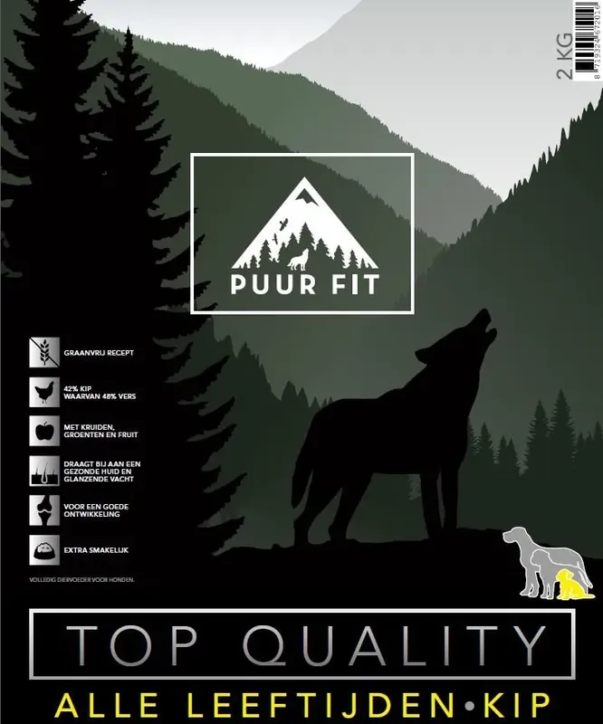 Beperkt Aanbod Puur Fit Top Quality Alle Leeftijden Kip Klein 1 kilo