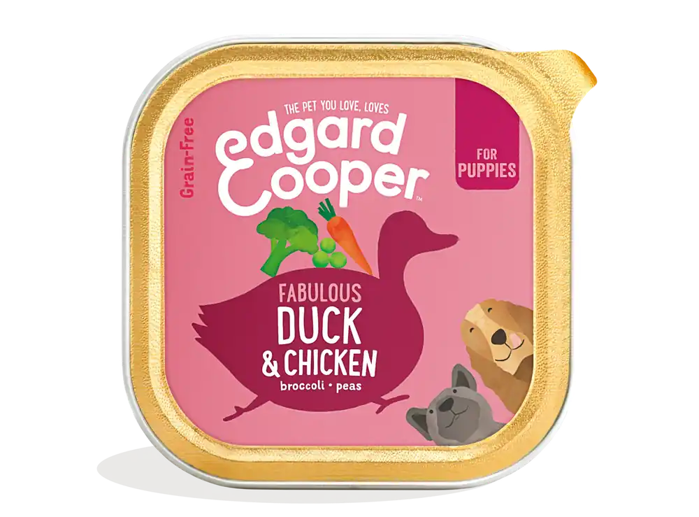 Alleen Vandaag Edgard & Cooper Puppy Duck & Chicken 150 gr