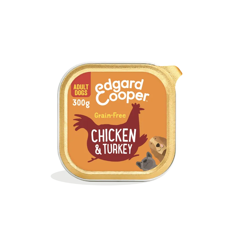 Aanbieding Edgard & Cooper Adult Chicken & Turkey 300 gr