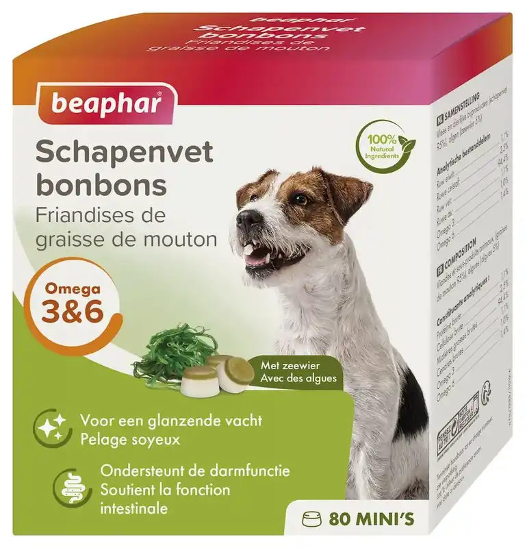 Tijdelijk Beschikbaar Beaphar Schapenvet Bonbons Mini Zeewier 245 Gram