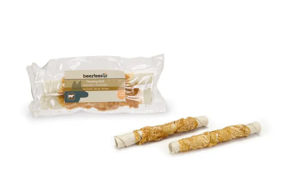 Beeztees Kauwstick Kip 15 cm 2 Stuks Beperkte Voorraad