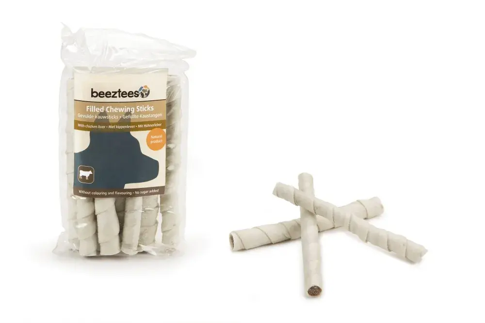 Shop Nu Beeztees Gevulde Kauwstaaf Kippenlever 8 Stuks
