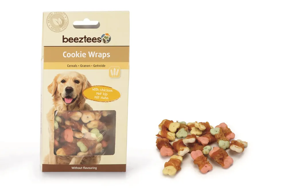 Beeztees Cookie Wraps 100 gram Beperkte Voorraad
