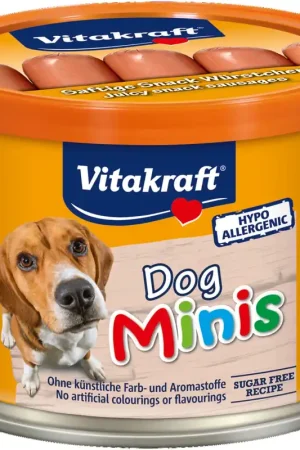Beste Prijs 10 blikjes Vitakraft Dog Minis Rund Hondenworstjes á 12 Stuks