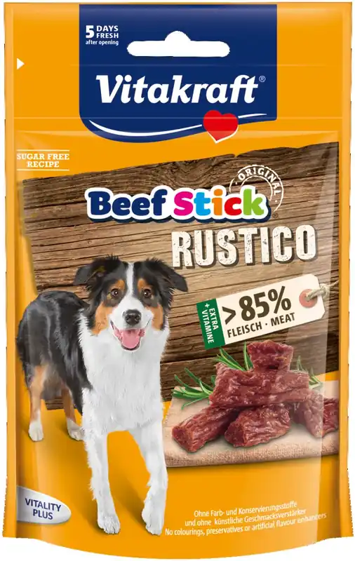 Vitakraft Beef Stick Rustico 55 gram, hond Uitverkoop