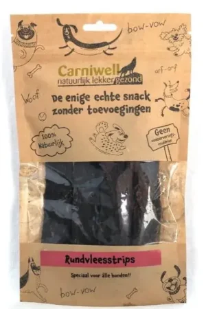 Uitverkoop Carniwell Rundvleesstrips 100 gram