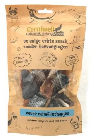 Shop Nu Carniwell Vette zalmfilethapjes 100 gram