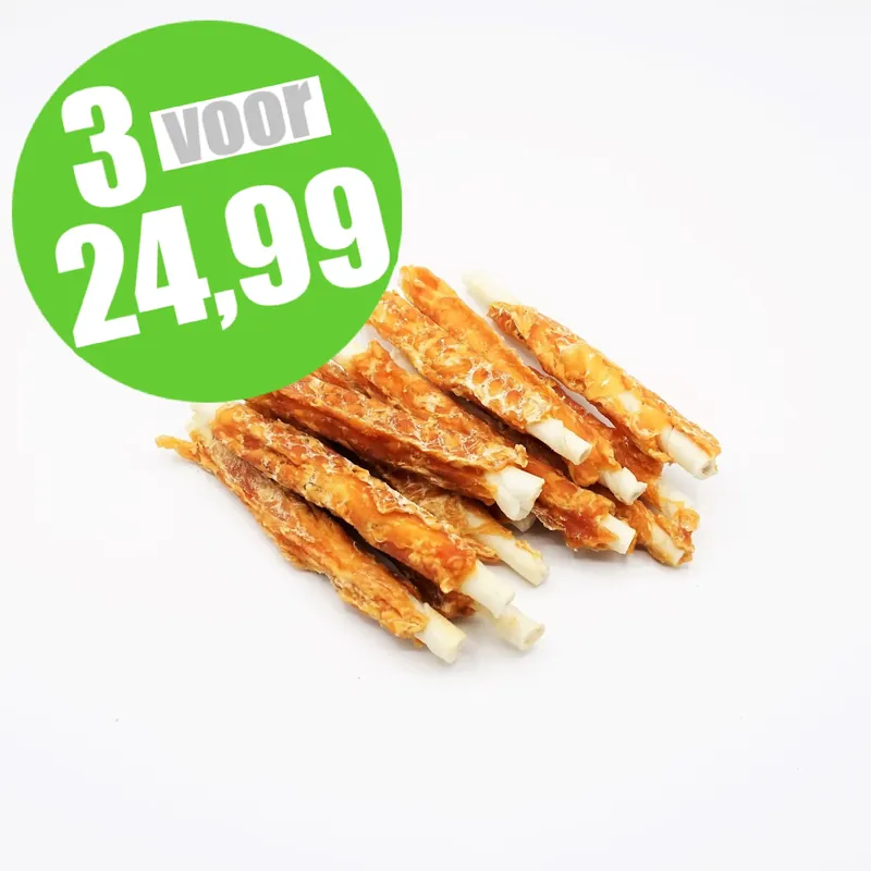 Tijdelijk Beschikbaar Puur Fit Rawhide met kip 20cm 400 gram