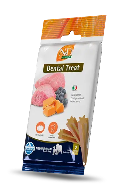 Lage Prijs N&D Dental Treats Pumpkin Lamb Medium/Maxi 60 gr