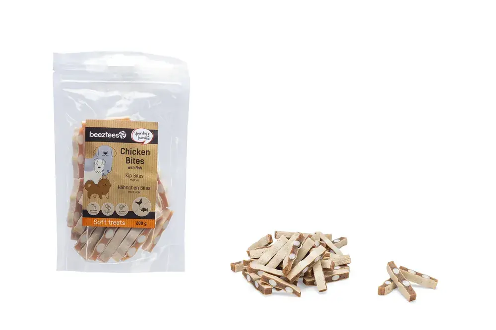 Korting Beeztees Kip Bites Met Vis 200 gr