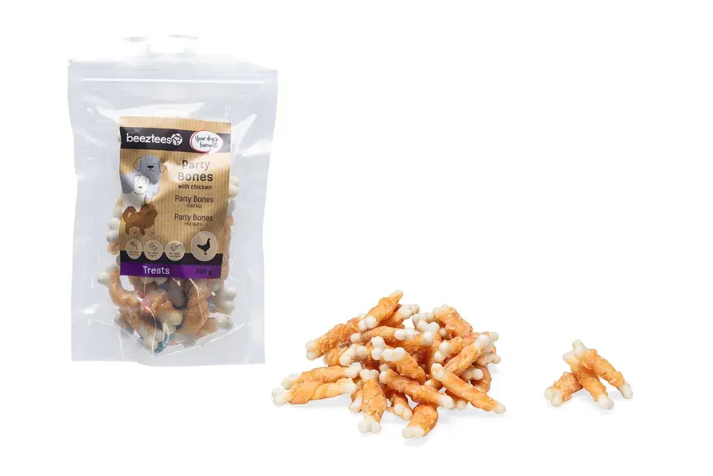 Beeztees Party Bones Met Kip 200 gr Speciale Aanbieding
