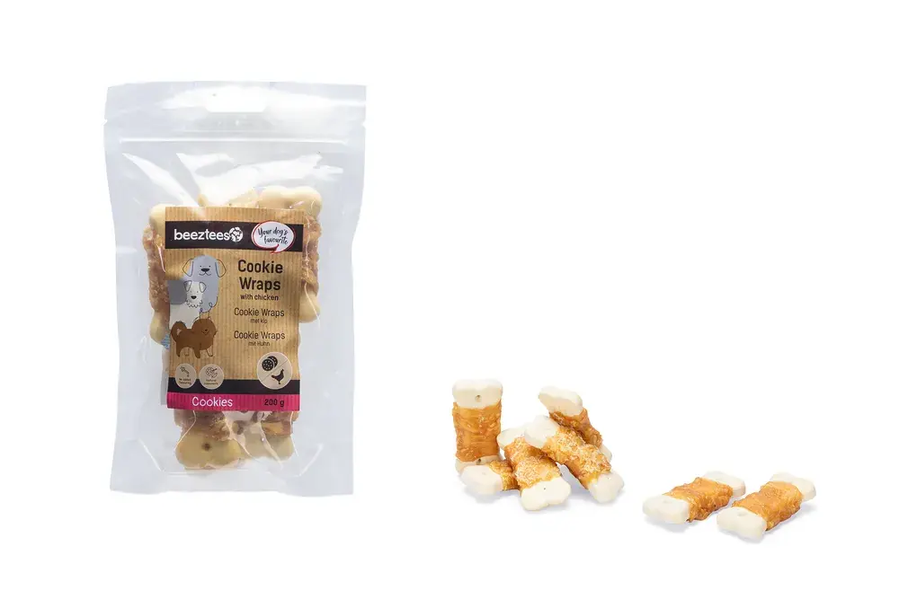 Beeztees Cookie Wraps Met Kip M 400 gr Finale Uitverkoop