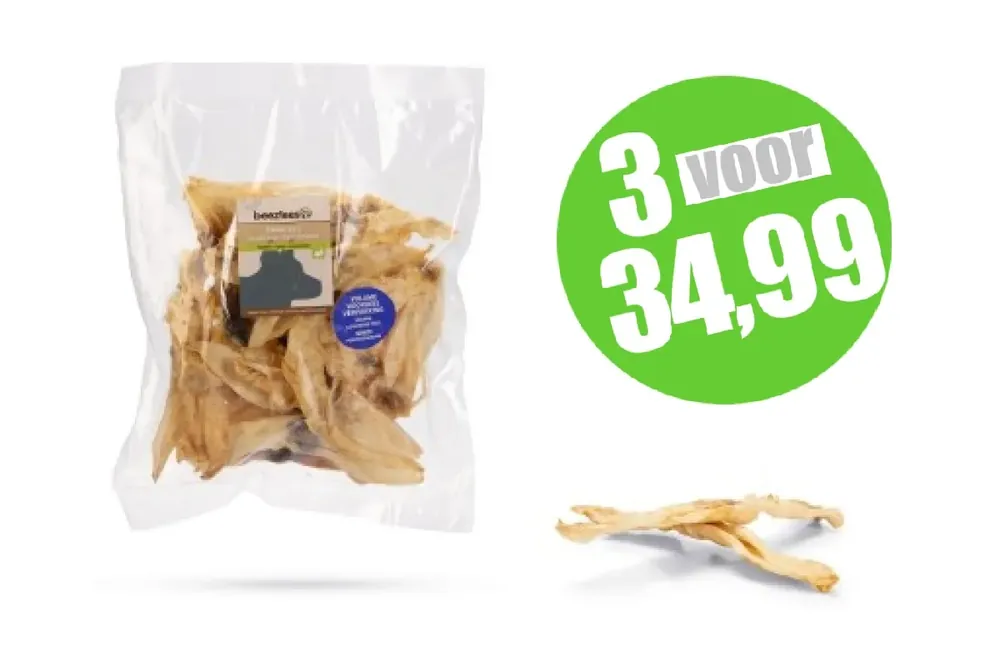 Beeztees Konijnenoren Voordeel 220 gr Direct Beschikbaar