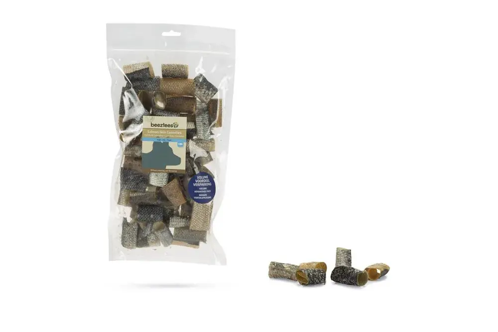 Lage Prijs Beeztees Zalmhuid Canellies - Hondensnack - 150 gram