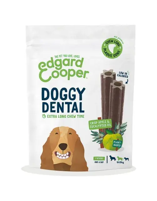 Uitverkoop Edgard & Cooper Doggy Dental Apple & Eucalyptus Medium 7 stuks - 160 gram