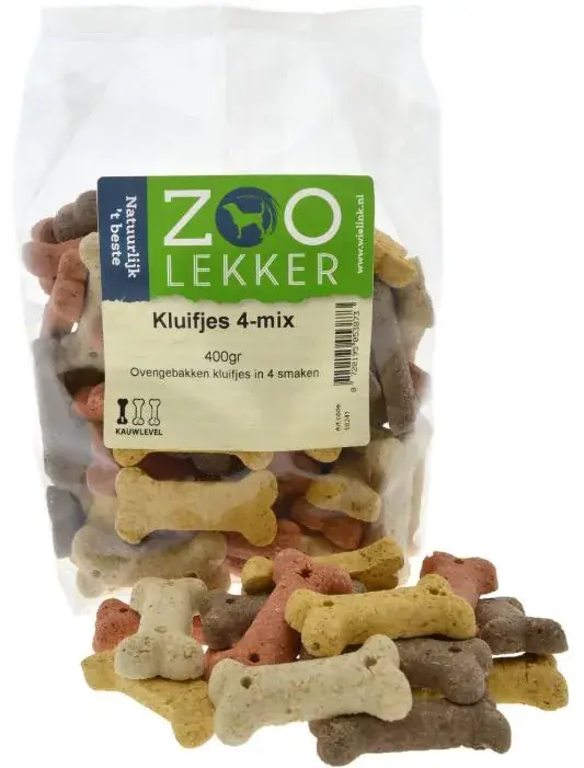 Zoolekker Kluifjes 4-Mix 400 gr Must-Have