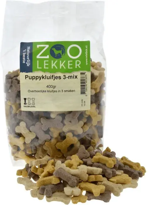 Zoolekker Puppykluifjes 3-Mix 400 gr Nu Kopen