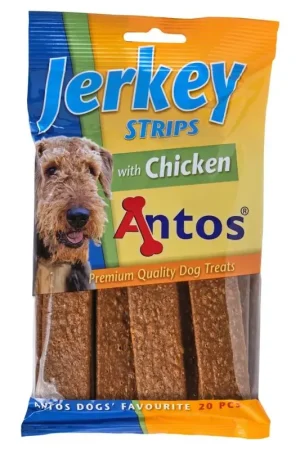 Antos Jerkey Strips Kip 20 stuks Nu Kopen