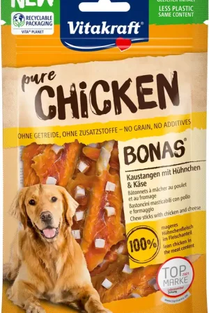 Vitakraft Chicken Bonas Sticks Kipfilet Kaas - hondensnack - 80 gram Hoge Kwaliteit