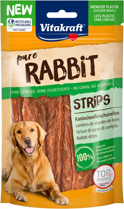 Vitakraft Rabbit Vleesstrips - hondensnack - 80 gram Must-Have