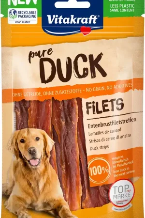 Vitakraft Duck Eendenvleesstrips Hond - hondensnack - hondensnack - 80 gram Voordeelprijs