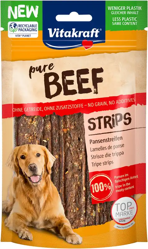 Weekendaanbieding Vitakraft Beef Vleesstrips - hondensnack - Pens 80 gram