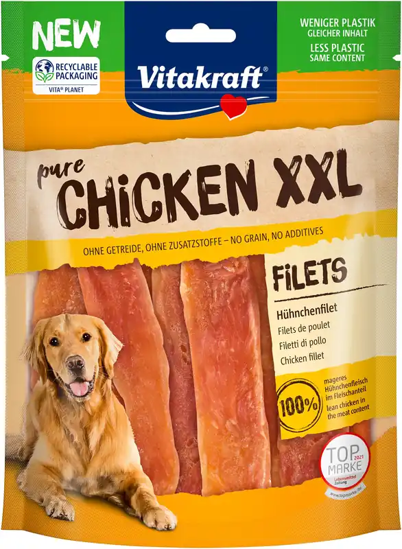 Snelle Levering Vitakraft Chicken XXL Kipfilet Hond - hondensnack - 250 gram