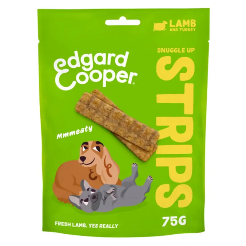Shop Nu Edgard & Cooper Strips Lamb 75 gr