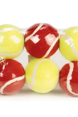 Beeztees Tennisbal Rood & Geel 6,5 cm 6 st. Must-Have