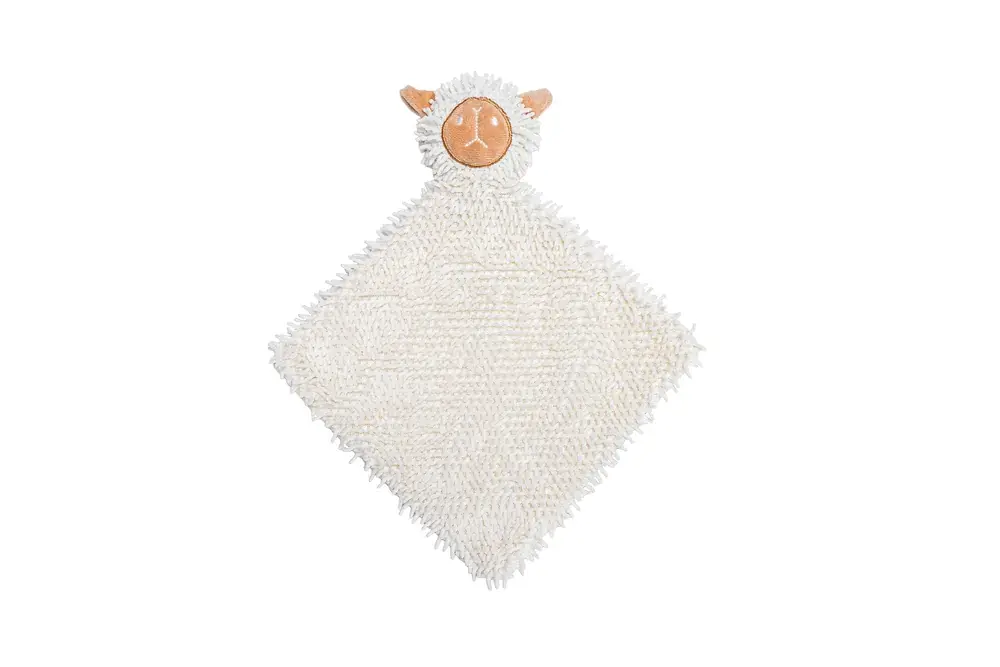 Beeztees Puppy Eco Knuffellap Lu Wit 37 cm Aanbieding