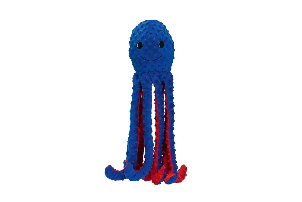 Beperkt Aanbod Beeztees Pluche Hondenspeeltje Octopus Amy Blauw 56 cm