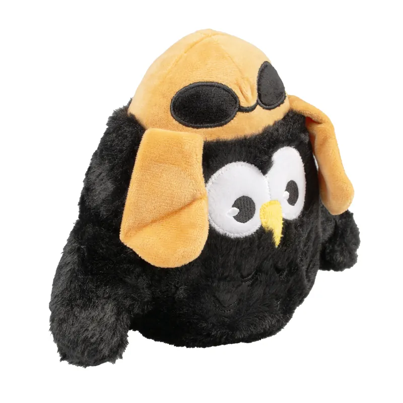 Beperkt Aanbod Duvo+ Pluche Uil Piloot 24x17x8 cm Zwart