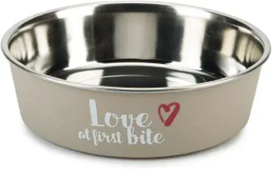 Beeztees rvs eetbak hond First Bite grijs 21 cm Actieprijs