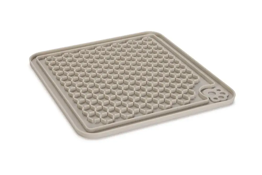 Beeztees Puppy Siliconen Likmat Diza Grijs 20x20 cm Aanbieding