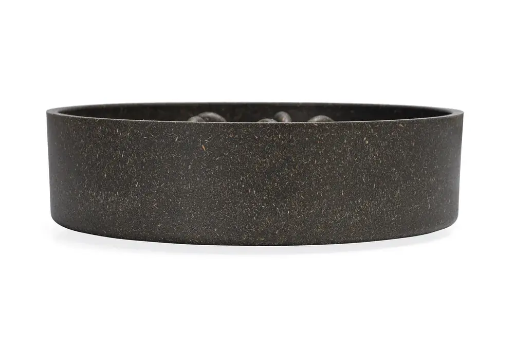 Voordeelprijs Designed By Lotte Bamboo Anti Schrokbak Hond Pom Grijs 17 cm