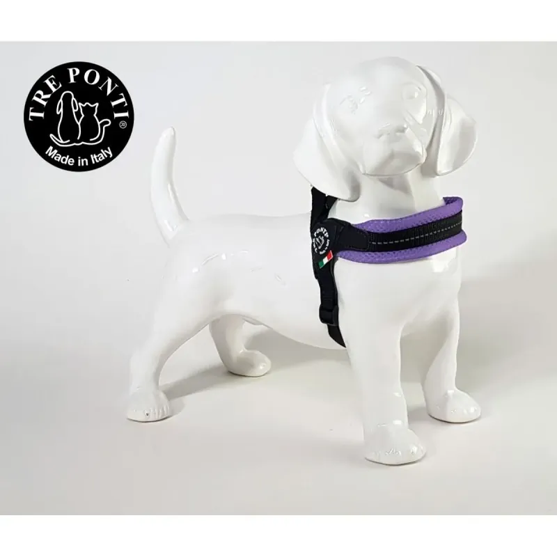 Tre Ponti Fibbia Verstel. Mesh Refl. 1,5 Lila Tot 4 kg Tijdelijk Beschikbaar