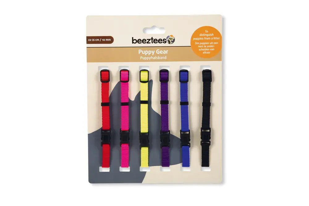 Beeztees Nylon Halsband Puppy Ass 6x 22-35x10 Favoriet
