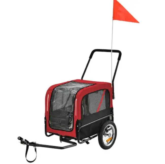 Uitverkoop Primeline Pet Trailer 6 Small Rood/Zwart