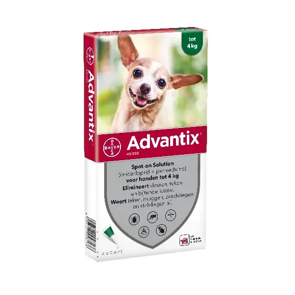 Advantix Spot On 40 0-4Kg 0,4 Ml Actieprijs
