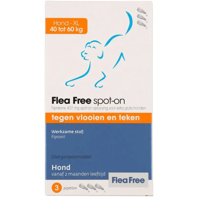 Veilige Betaling Exil Flea Free Spot-On Hond 40-60 kg 3 st.