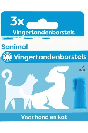 Sanimal Vingertandenborstels 3 st. Betrouwbaar