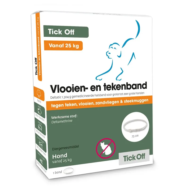 Tick Off Teken En Vlooienband Grote Hond Vanaf 25kg Express Levering