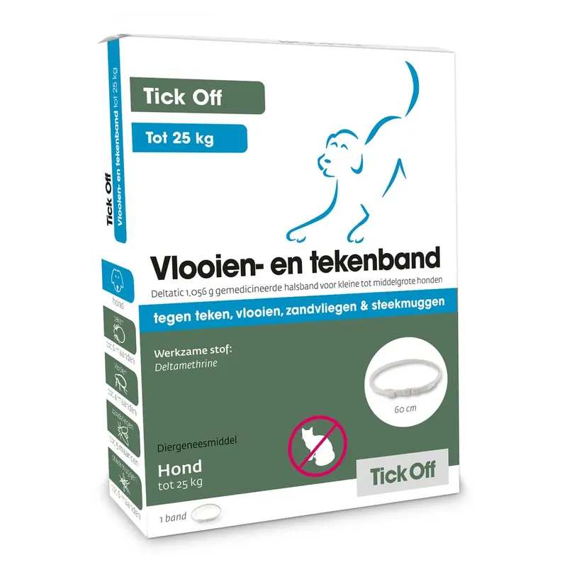 Tick Off Teken En Vlooienband Kleine - Middelgrote Hond Tot 25kg Koop Online