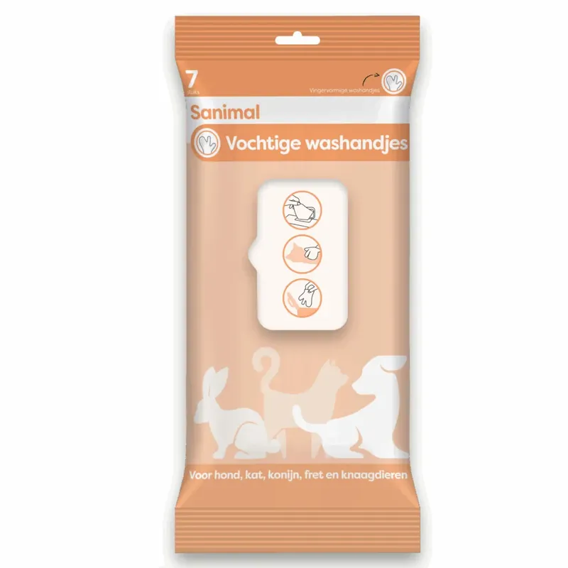 Weekendaanbieding Sanimal Vochtige Washandjes