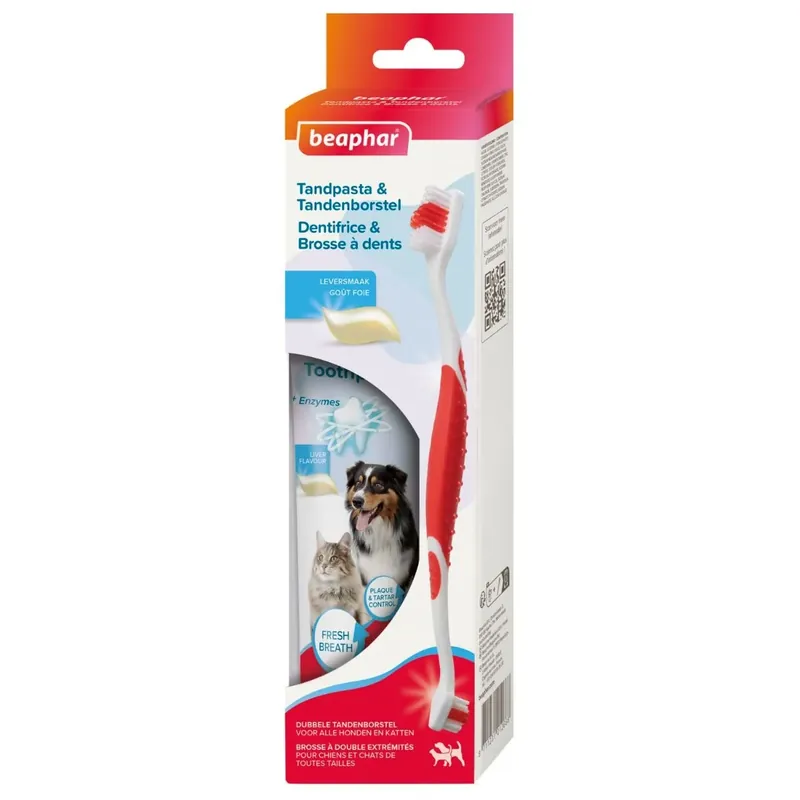 Beaphar Combi Pack Tandpasta + Borstel Rechtstreeks Van De Fabrikant