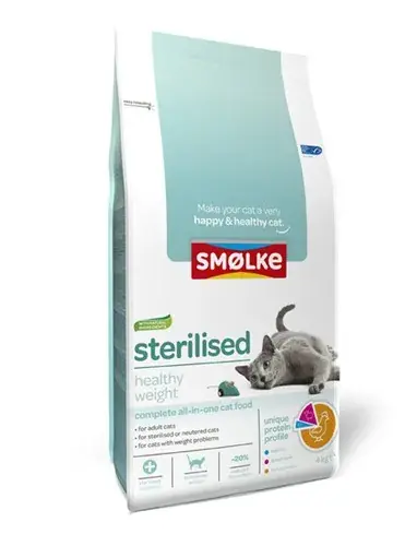 Koop Online Smolke Cat sterilised 4 kilo