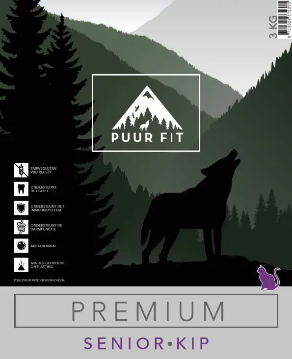 Puur Fit Premium Kat Senior Kip 10 kilo Bestseller