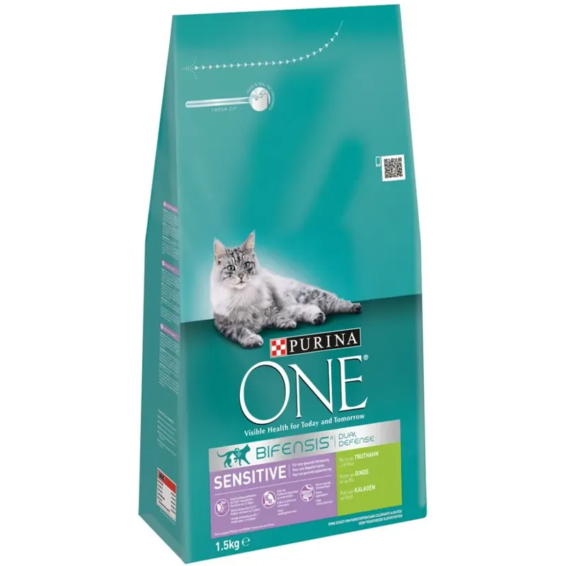 Purina One Sensitive Kalkoen/Rijst 1,5 kilo Dagaanbieding