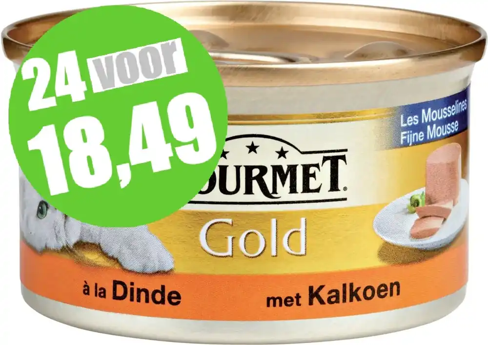 Gourmet Gold Mousse Kalkoen 85 gram Merkproduct