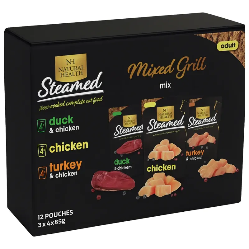 Alleen Vandaag Natural Health Cat Steamed MP Mixed Grill 12 x 85 gr